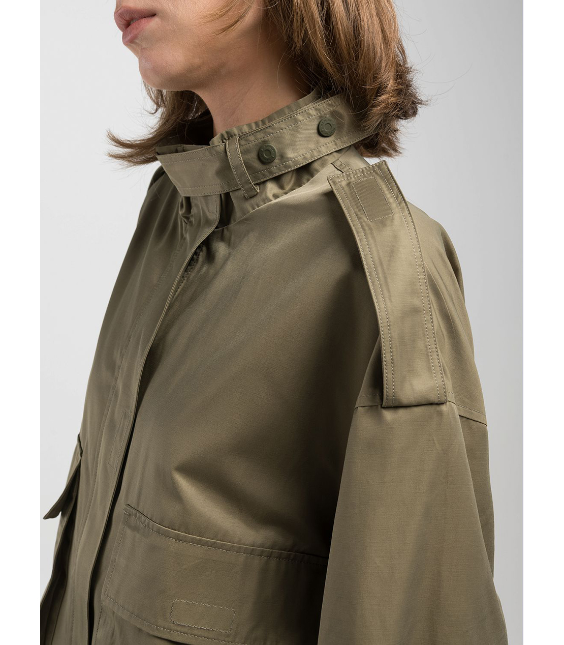 マキシポケット付きフルジップジャケット 詳細画像 オリーブ 6